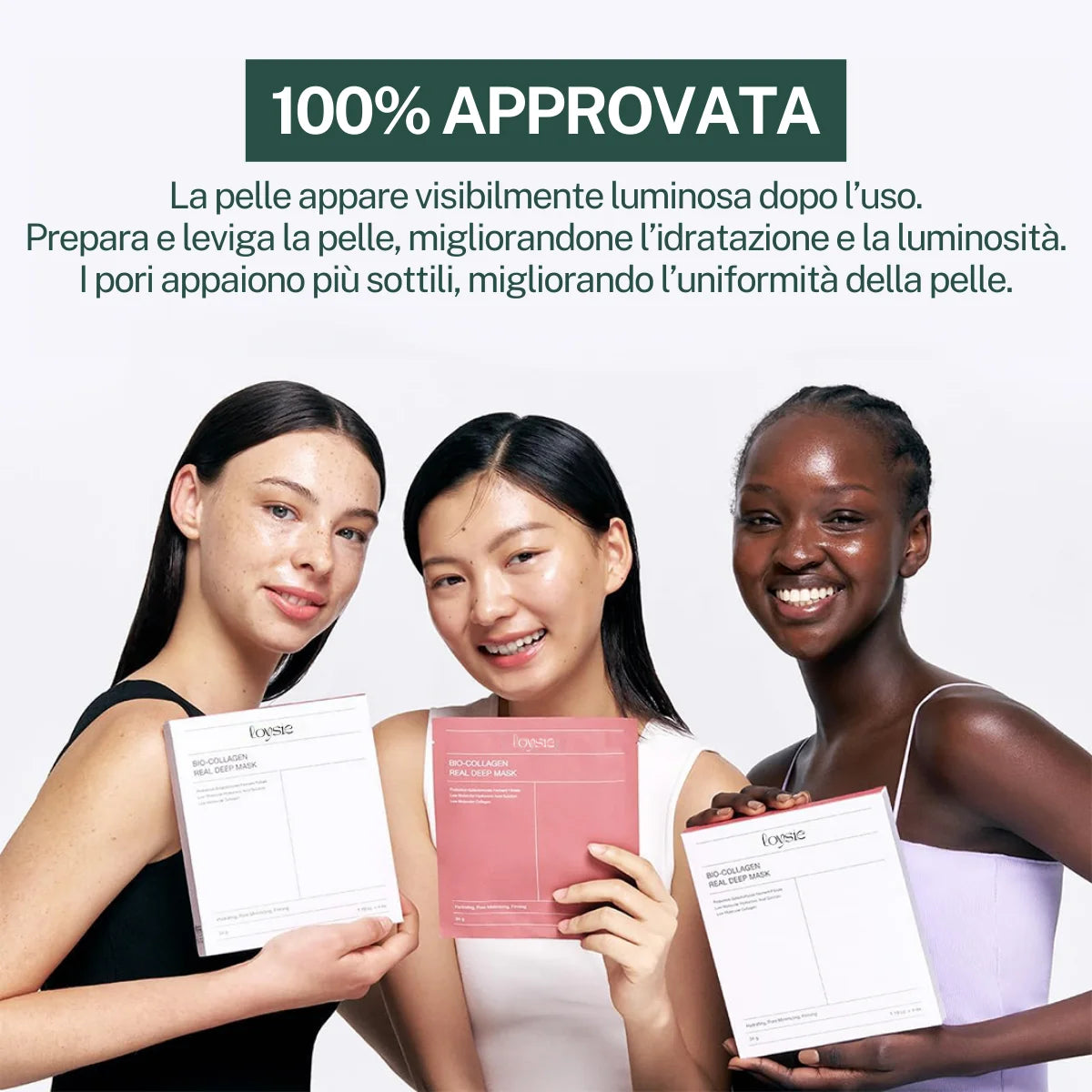 Maschere Rivitalizzanti al Collagene (4 pezzi)