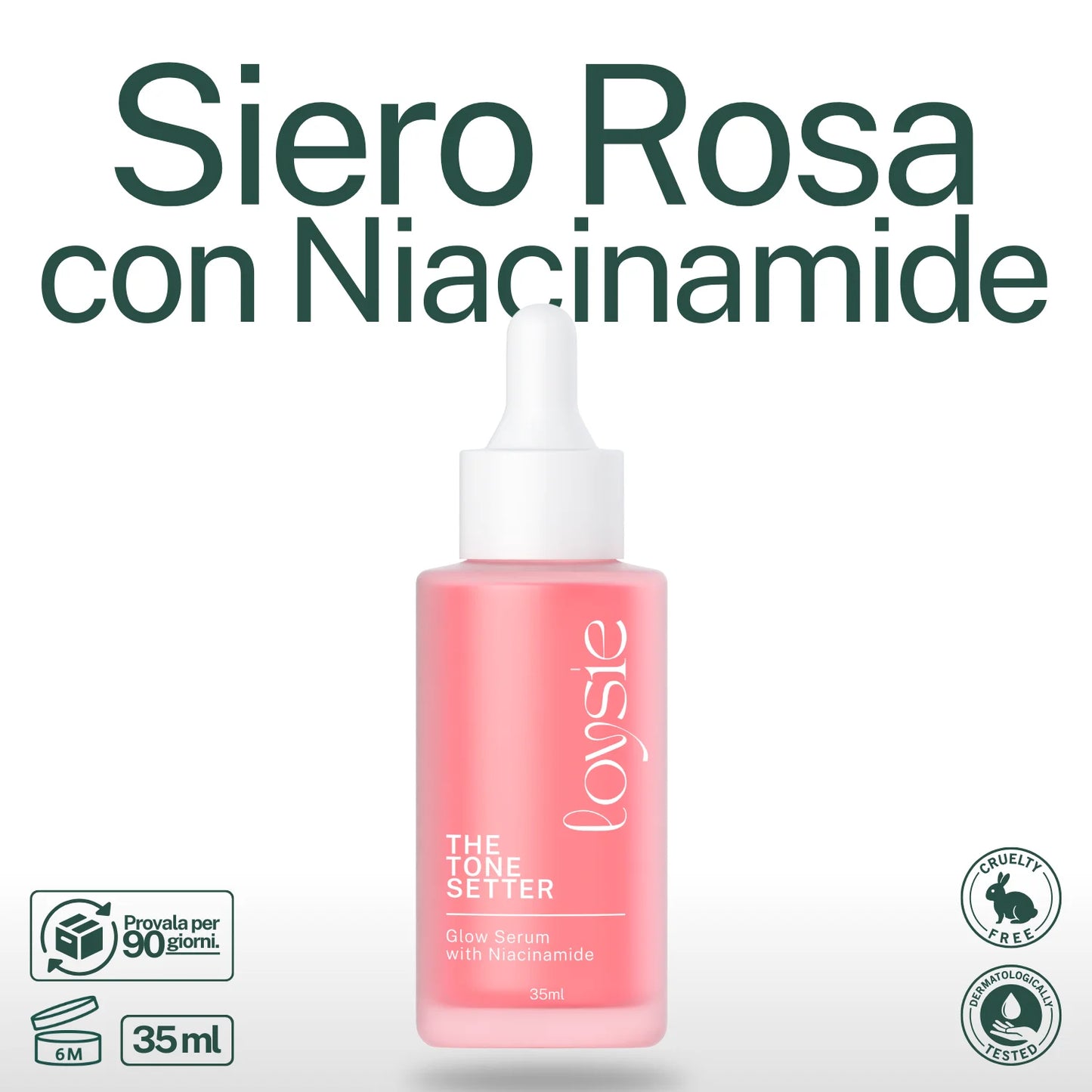 Siero Rosa con Niacinamide