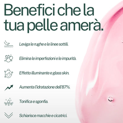 Siero Rosa Illuminante (con Peptidi e PDRN)