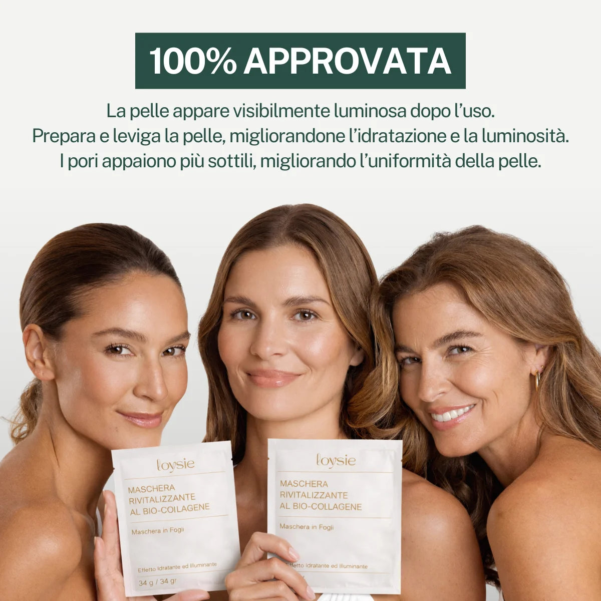 Maschere Rivitalizzanti al Collagene (4 pezzi)